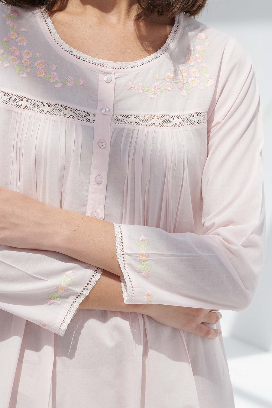Valerie Pink Cotton Nightdress