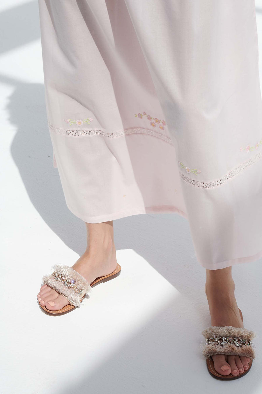 Valerie Pink Cotton Nightdress