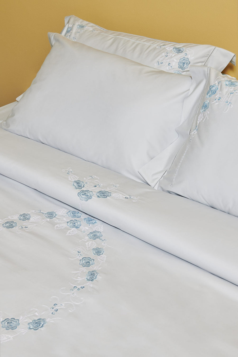 Pillow Cover Momoka Plain Blue (50 x 75 cm)
