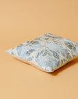 Afrasiab Silver Light Blue Cushion (45 x 45 cm)