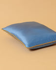 Dust Blue Silk Cushion (35cm x 50cm)