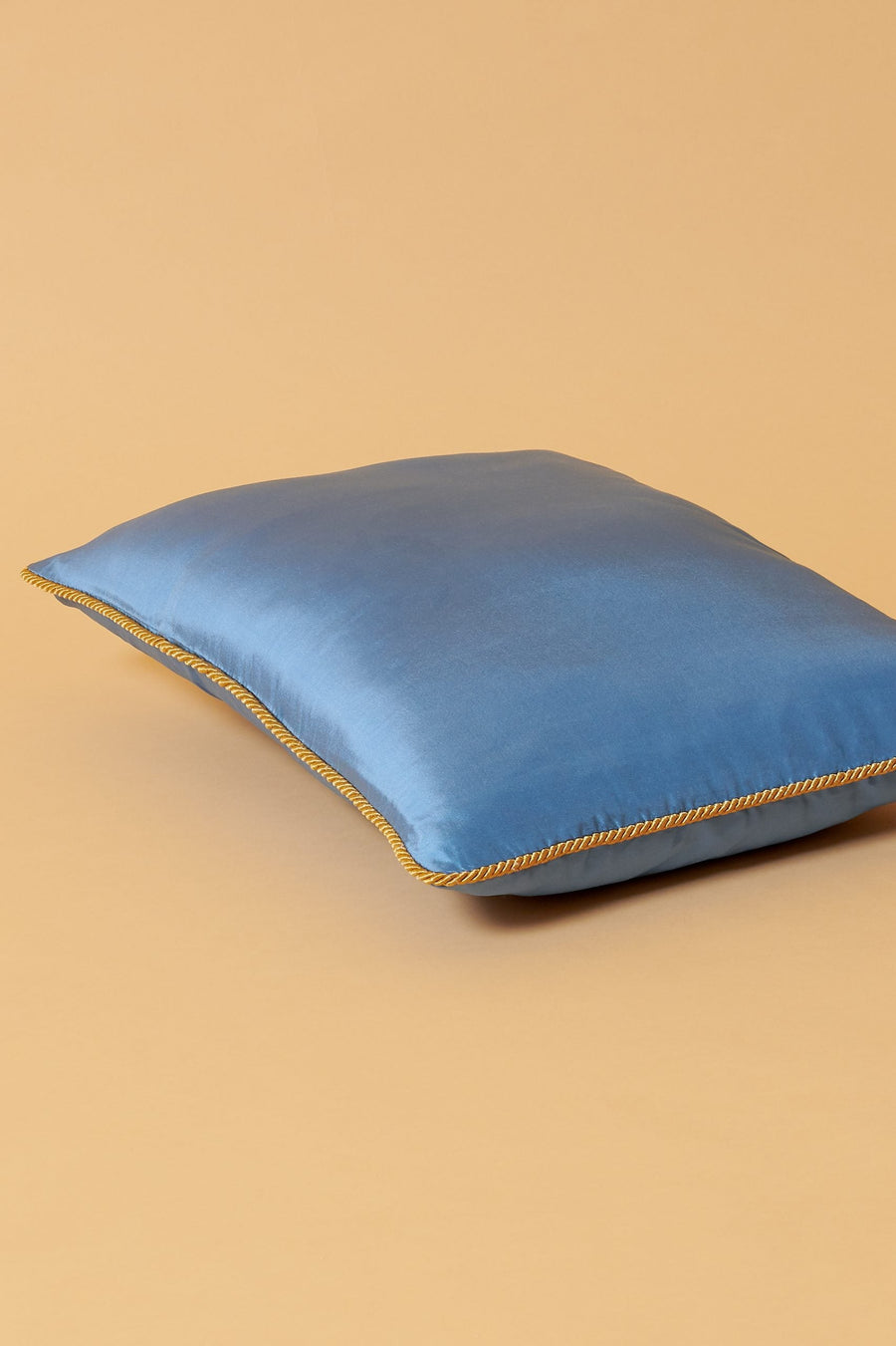 Dust Blue Silk Cushion (35cm x 50cm)