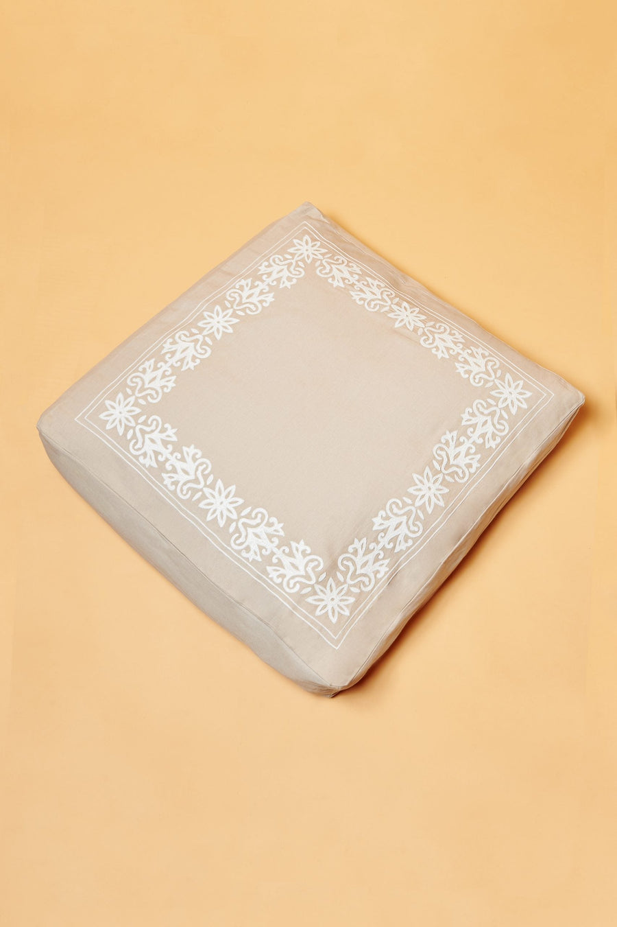 Jasmine Natural Floor Cushion (80 x 80 x 15 cm)