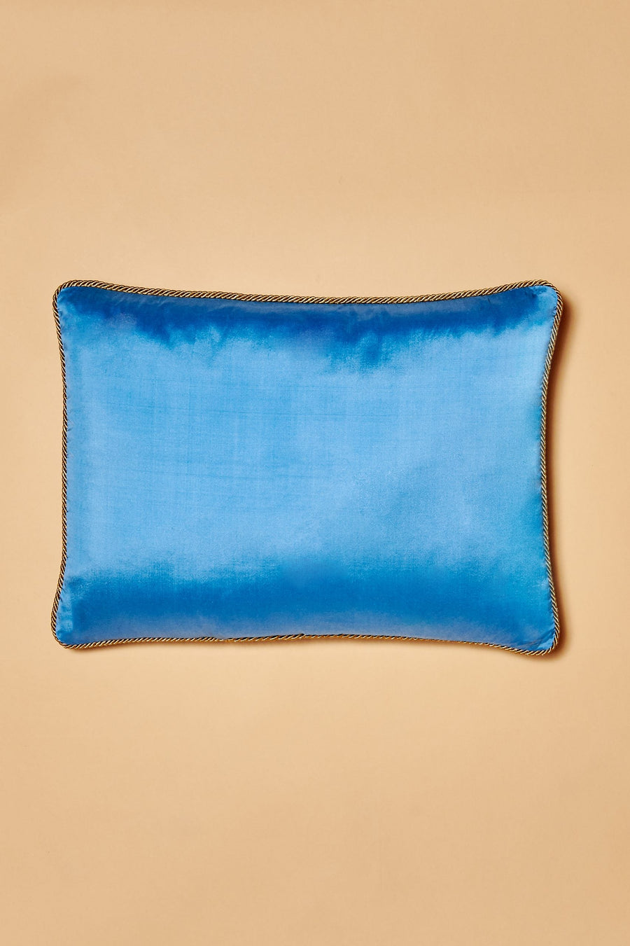 Dust Blue Silk Cushion (35cm x 50cm)