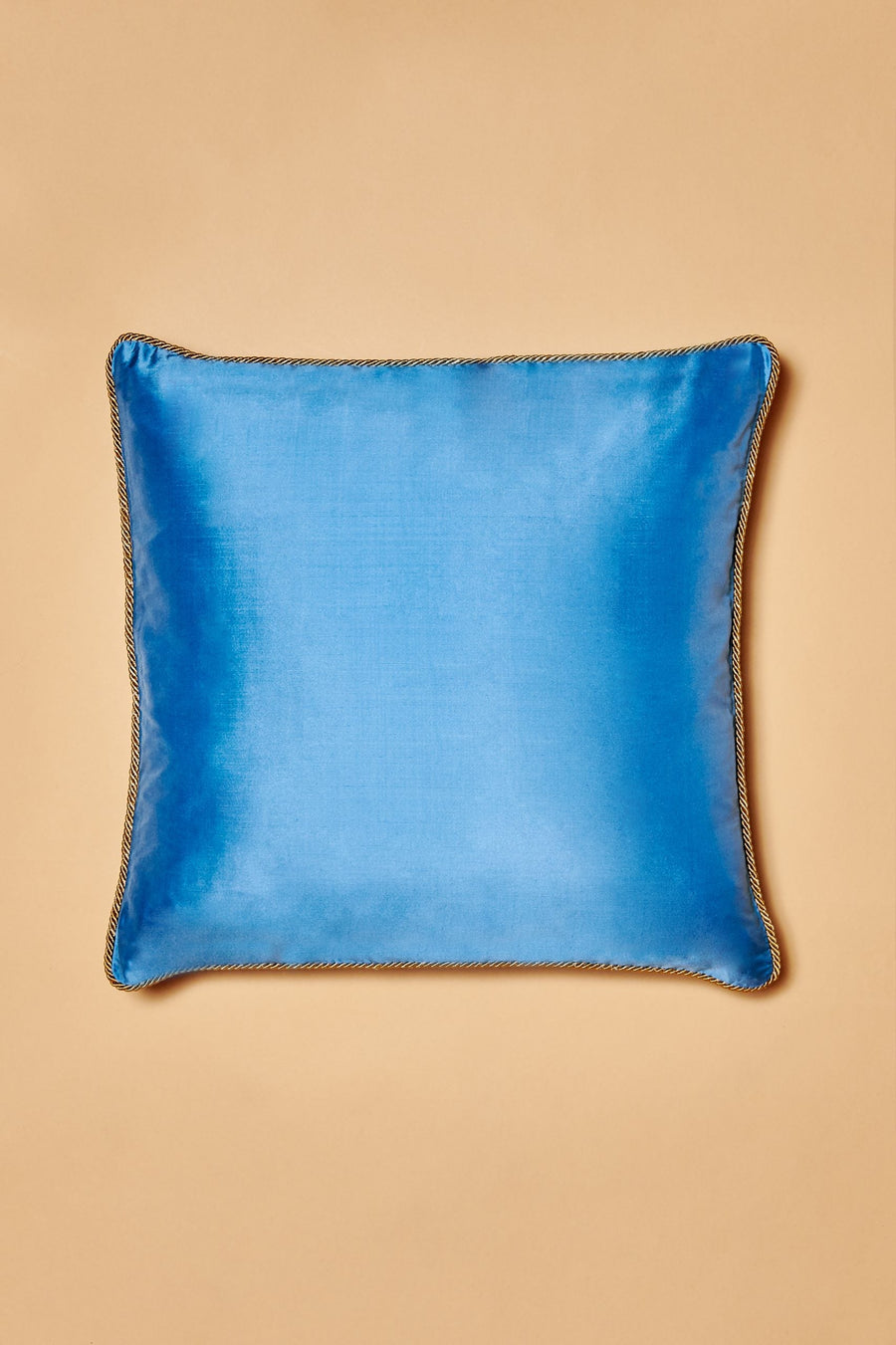 Dust Blue Silk Cushion (50cm x 50cm)