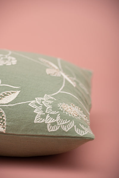 Branches of Edan Green Cushion Cover (45cm x 45cm)