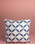 Sammarkand Blue Leaf Cushion Cover (50cm x 50cm)