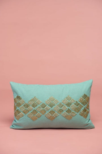 Zillij Aqua Small Cushion Cover